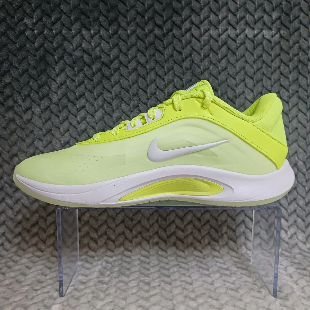 Nike A'One Lem And Lime Barely Volt White Women's Basketball Sneakers Shoes Sz 8